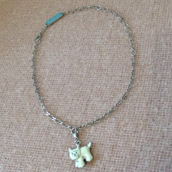 Webkinz Charm Necklace with White Terrier Charm - Picture 1 of 4
